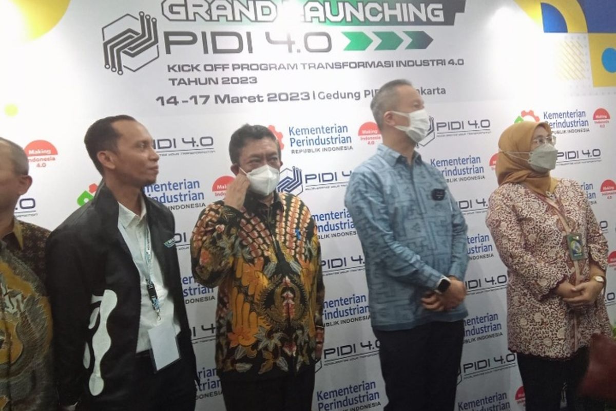 Menperin Agus Gumiwang di Grand Launching PIDI 4.0 di Jakarta, Selasa (13/3/2023).