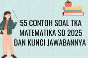 55 Contoh Soal TKA Matematika SD 2025 dan Kunci Jawabannya 