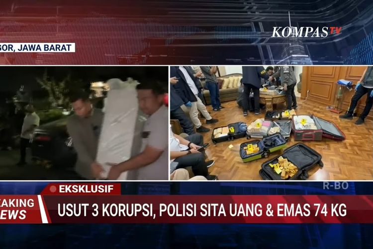 Kortas Tipidkor Polri Sita 74 Kg Emas dari Rumah di Sentul, Berapa Nilainya?
