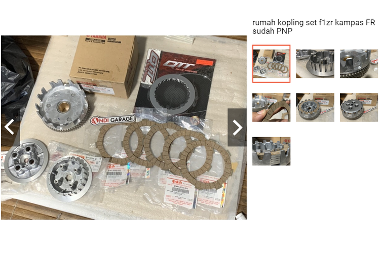 Rumah kopling set f1zr kampas FR sudah PNP.