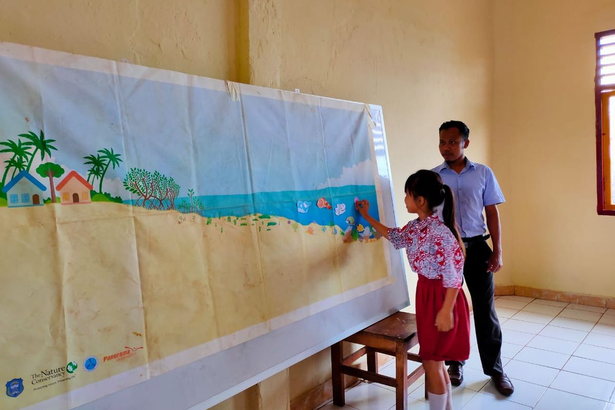 Cara mengajarkan peduli lingkungan di SD Negeri Kulati, Wakatobi