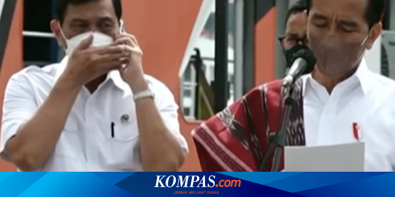 Viral, Video Luhut Sibuk Teleponan Saat Jokowi Berpidato, Ini Kata Jubir