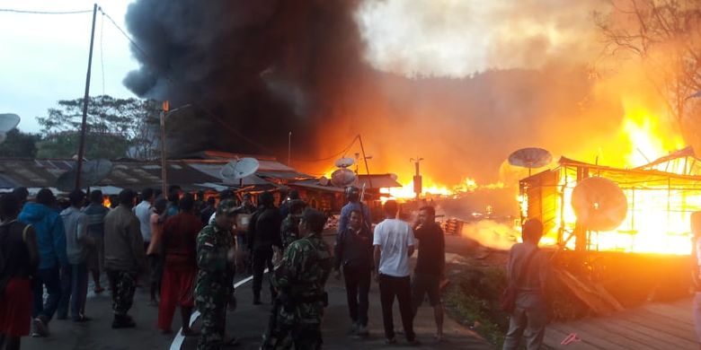 Kebakaran Di Papua, 158 Rumah Nelayan Terbakar