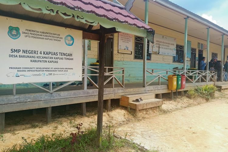 SMP Negeri 4 Kapuas Tengah, Kabupaten Kapuas, Kalimantan Tengah pada Senin (29/9/2025)
