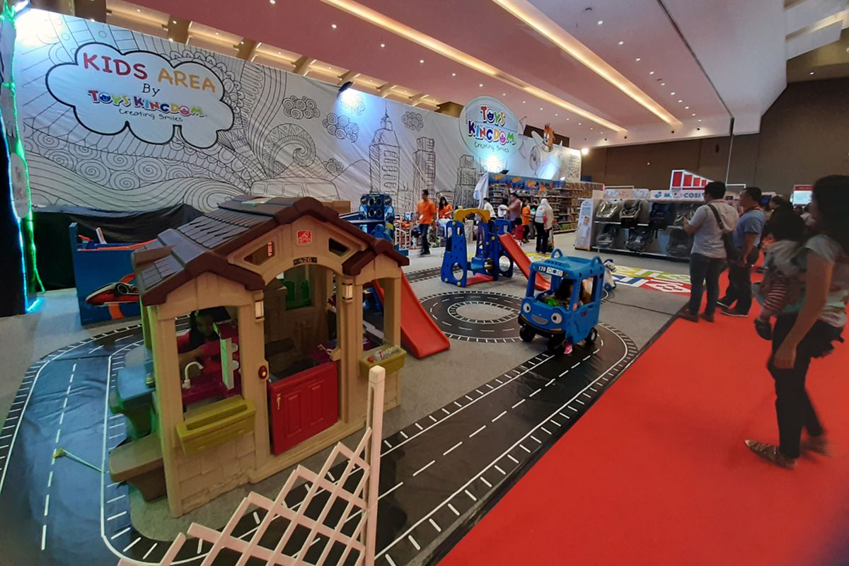 Salah satu kids area di IIMS 2019 yang disediakan oleh Toys Kingdom.