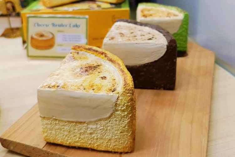 Brule cake versi Japanese produk unggulan dengan gaya khas Nichinichi Farine, milik Jessica Hartono.