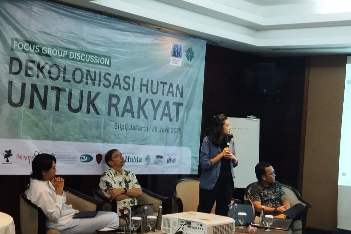  Forum Group Discussion (FGD) bertajuk Dekolonisasi Hutan untuk Rakyat pada Kamis (26/6/2025).