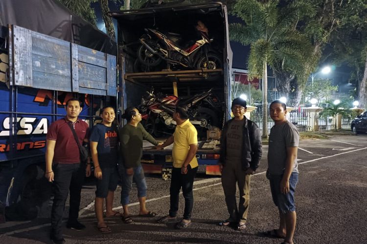 Pihak kepolisian Jambi berhasil mengamankan 36 unit motor bodong yang dibawa dari Jakarta menuju Medan