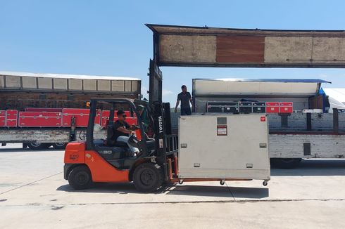 Logistik dari Barcelona untuk MotoGP Indonesia 2023 Tiba di Mandalika
