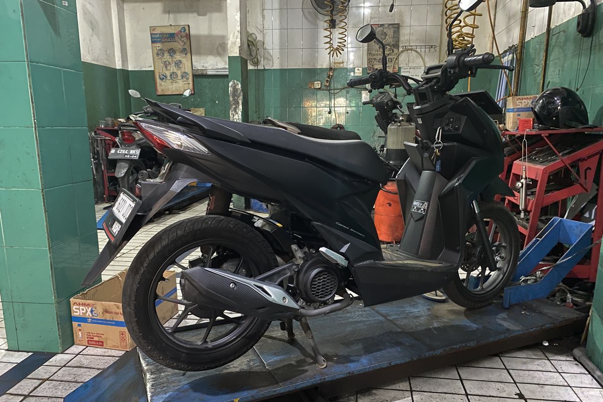 Pengecekan rangka eSAF honda di bengkel resmi AHASS