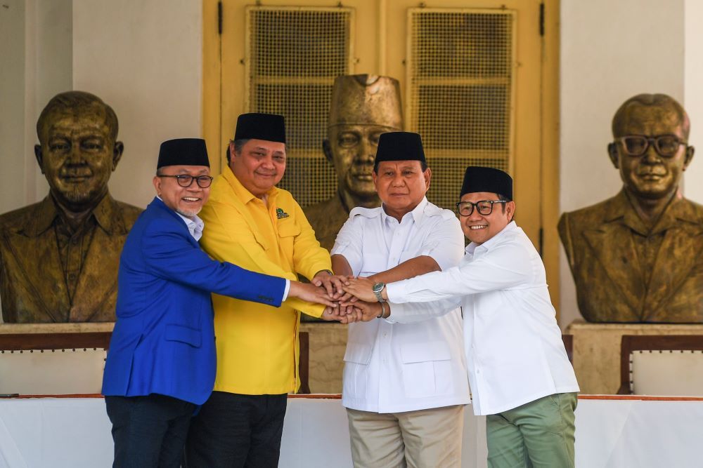 PAN dan Golkar Deklarasi Dukung Prabowo Capres, PPP: KIB Otomatis Bubar