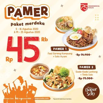 promo kemerdekaan paket merdeka Dapur Solo