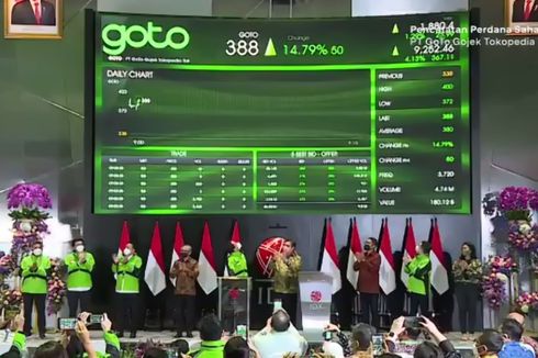 Resmi Melantai di BEI, Saham GOTO Langsung Tancap Gas