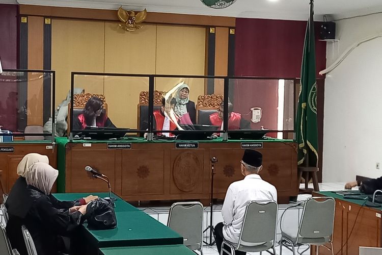 Krido Saat menjalani sidang di PN Yogyakarta, Rabu (6/3/2024)