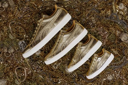 Sneaker Suede-Emas, Tandai Perayaan 50 Tahun Sepatu Klasik Puma