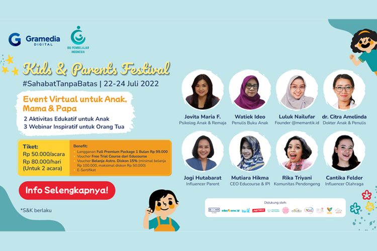 Webinar dan Online Activity Kids and Parents Festival
