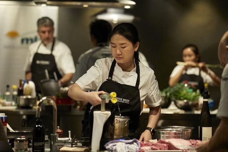 Salah seorang chef muda yang mengikuti Aussie Beef Mates 2023.