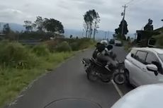 Video Pengendara Motor Adu Banteng, Akibat Langgar Marka Jalan