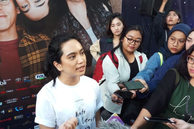 Aktris Rachel Amanda saat ditemui di XXI Epicentrum, Kuningan, Jakarta Selatan, Kamis (19/12/2019).
