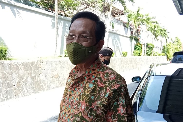 Gubernur Daerah Istimewa Yogyakarta Sri Sultan Hamengku Buwono X ketika ditemui di Kompleks Kepatihan, Kamis (2/12/2021)
