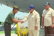 Momen Prabowo Serahkan Airbus A400M ke TNI AU