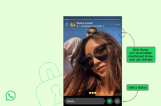 Fitur Baru WhatsApp, WA Status Kini Bisa Di-like dan "Mention"