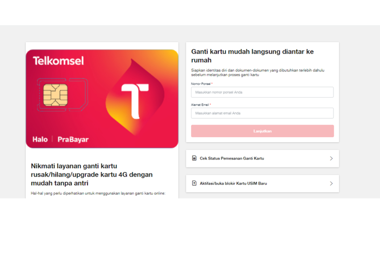 2 Cara Ganti Kartu 3G ke 4G Telkomsel via Online Tanpa ke GraPARI