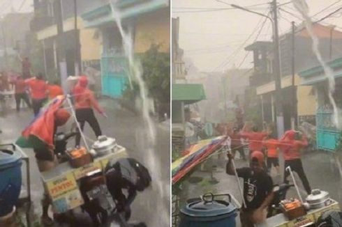 Viral di TikTok, Ibu-ibu di Surabaya Ini Tetap Senam Meski Hujan Deras