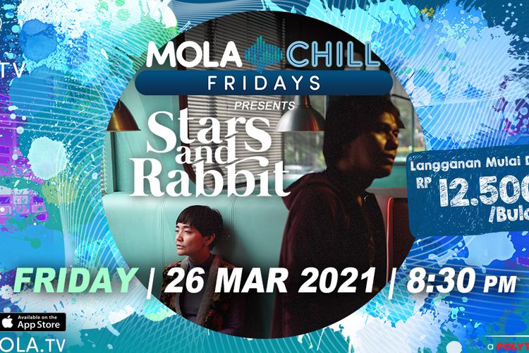 Musisi Stars and Rabbit tampil di Mola Chill Fridays di MOLA TV pada Jumat (26/3/2021).