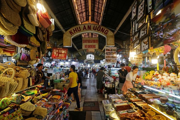 Suasana di Ben Thanh Market, Ho Chi Minh City, Vietnam