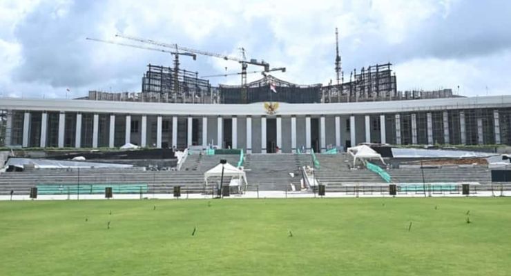 Penampakan Terbaru Kantor Presiden dan Istana Negara Burung Garuda IKN