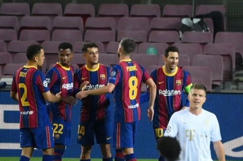 Barcelona Vs Ferencvaros - Main 10 Orang, Barca Menang Telak