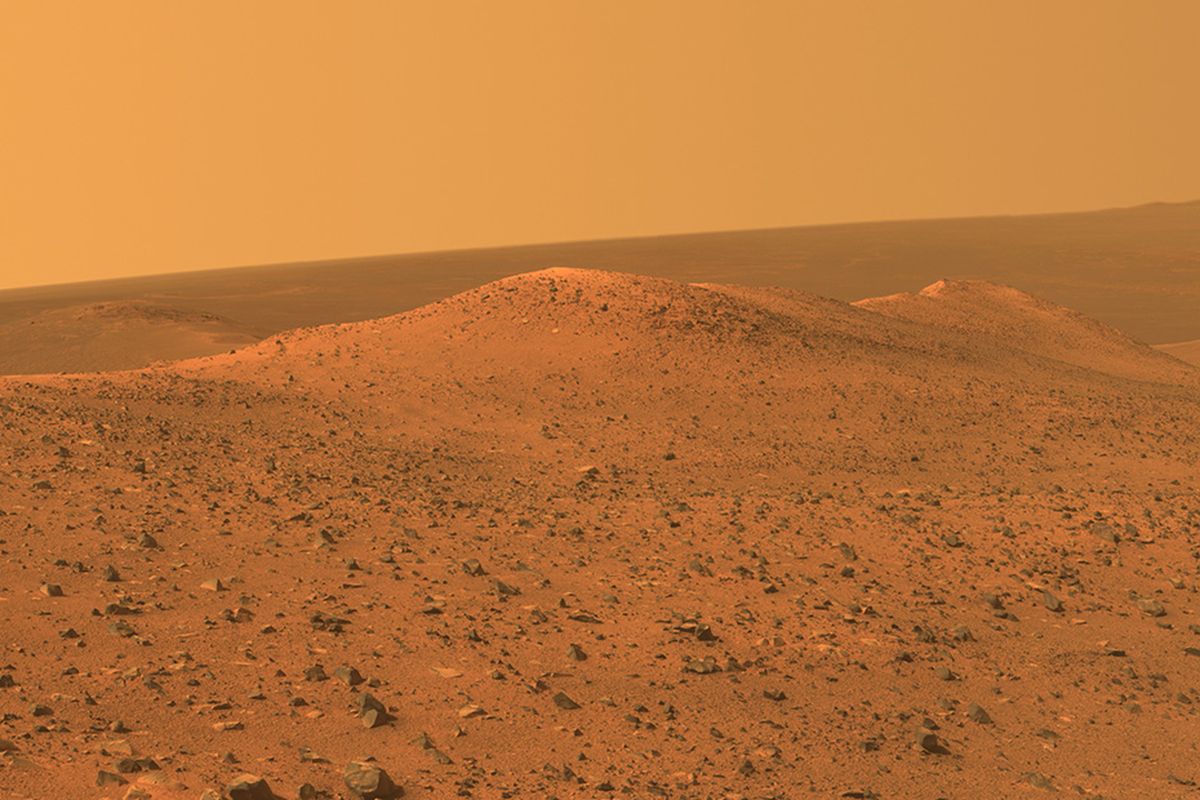 Gambaran Dataran Planet Mars