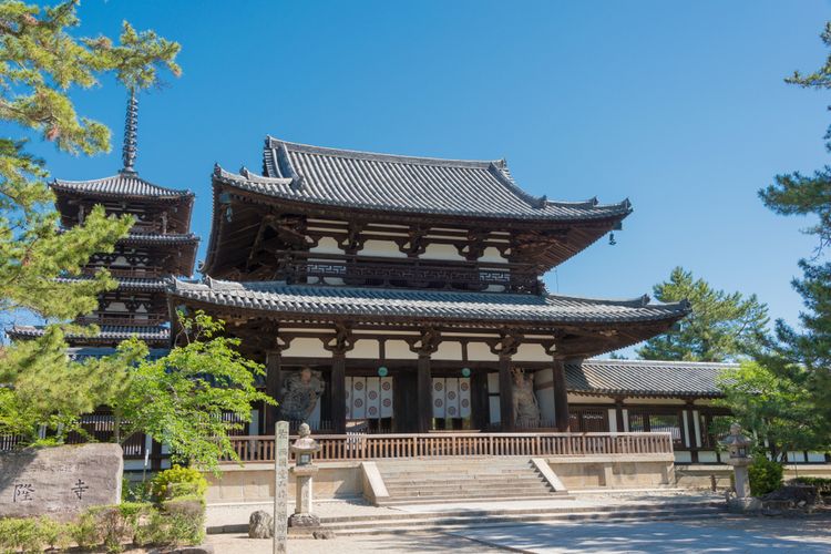 Kuil Horyuji di Prefektur Nara, Jepang