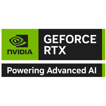 Logo baru Nvidia GeForce RTX dengan tambahan slogan Powering Advanced AI