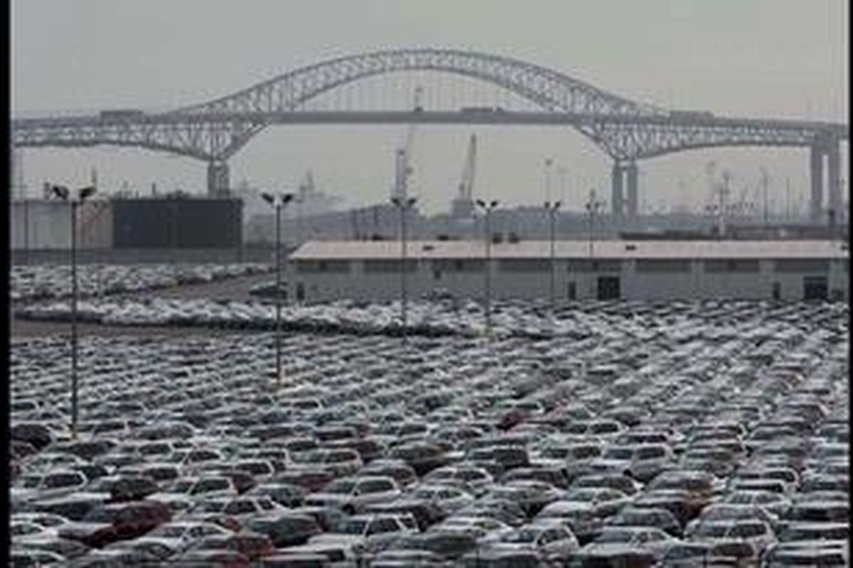 Produk Toyota di Thailand yang akan diekspor.