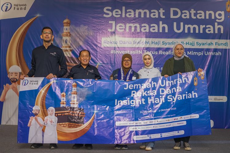 Ajaib Sekuritas dan PT Insight Investments Management (IIM) memberangkatkan satu jemaah umrah melalui program Reksa Dana I-Hajj Syariah Fund.