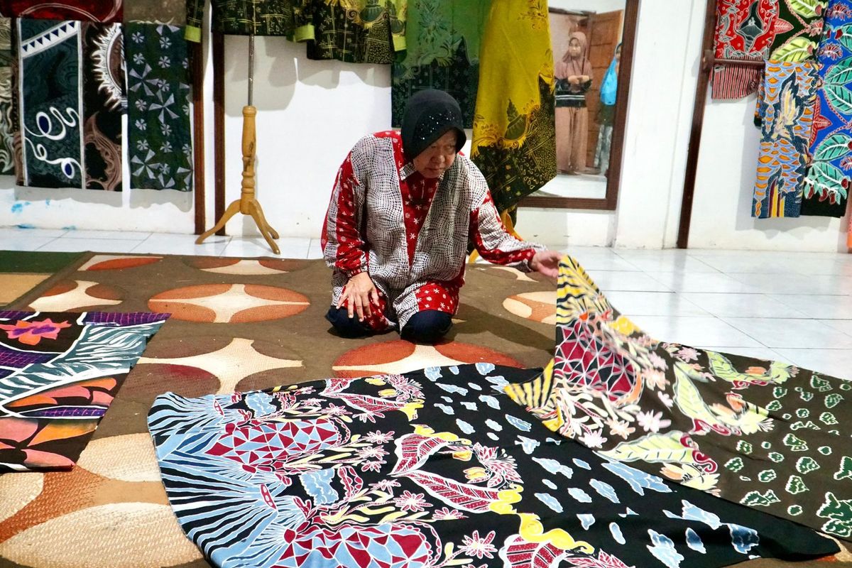 Kagum dengan Keindahan Batik Probolinggo, Risma: Bawa Kekuatan Lokal, Patut Dibanggakan