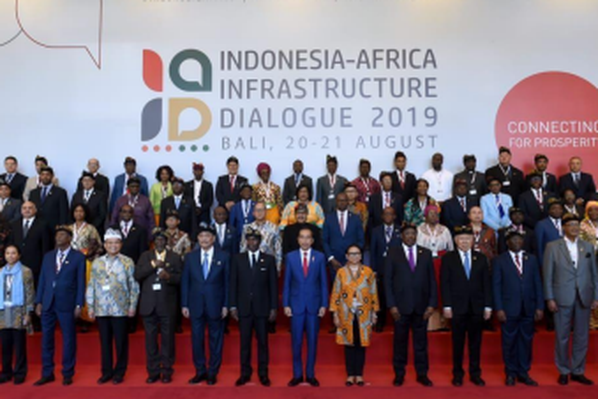 Presiden Republik Indonesia (RI) Joko Widodo (Jokowi) saat membuka Indonesia-Africa Infrastucture Dialogue 2019.