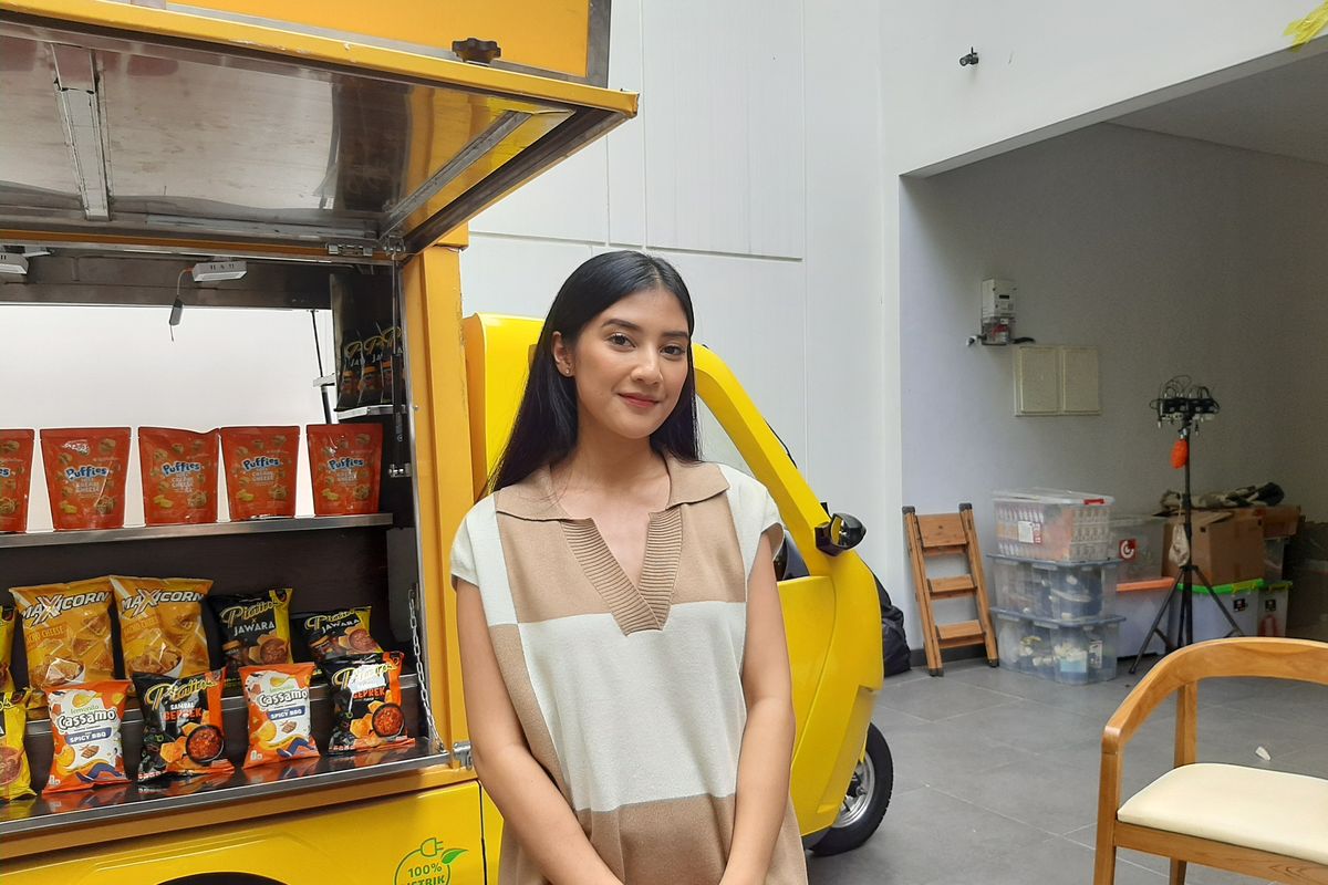 Aktris Fita Anggriani di Cinere, Depok, Jawa Barat, Jumat (6/10/2023)