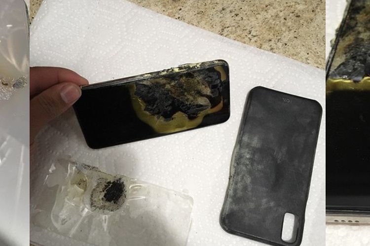 iPhone XS Max yang terbakar