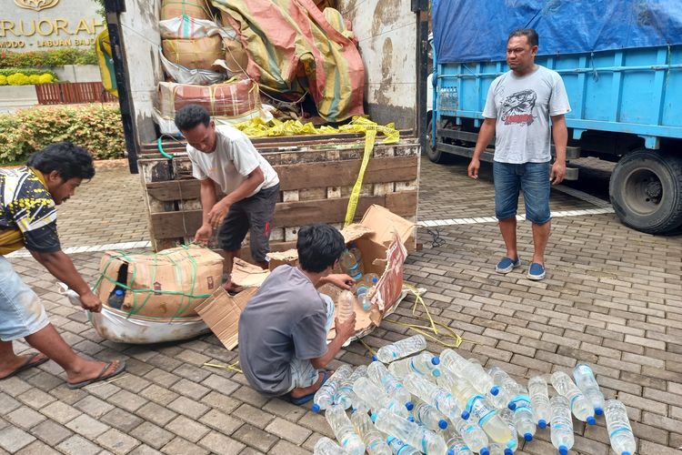 Terbongkar, Penyelundupan 1,7 Ton Minyak Tanah Pakai Botol Air Mineral di Labuan Bajo