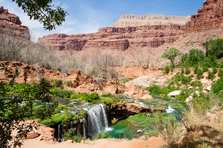 Desa Supai di Reservasi Indian Havasupai, Grand Canyon