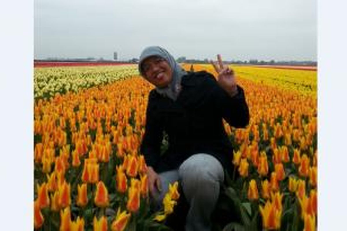 Ike Widyaningrum, mahasiswi program studi master (S-2) di fakultas Organic Agriculture, Wageningen University, Belanda,