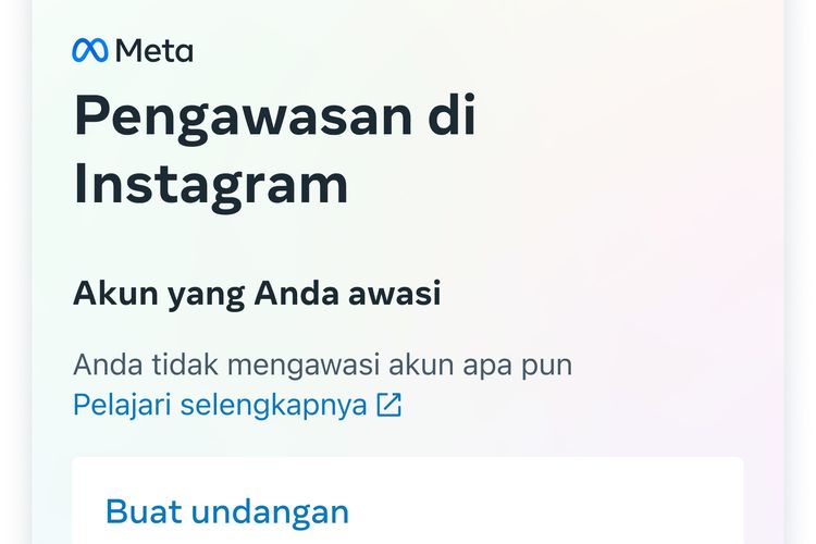 Ilustrasi fitur Pengawasan di Instagram