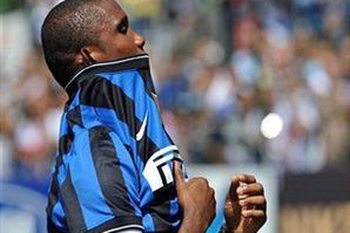 Penyerang Inter Milan, Samuel Eto'o.