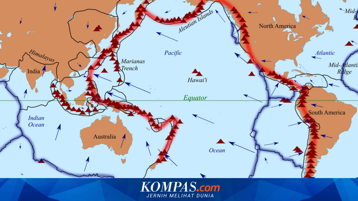Indonesia Diguncang 3 Gempa Besar dalam Sehari , Apa Itu  Pasific Ring of Fire ? 