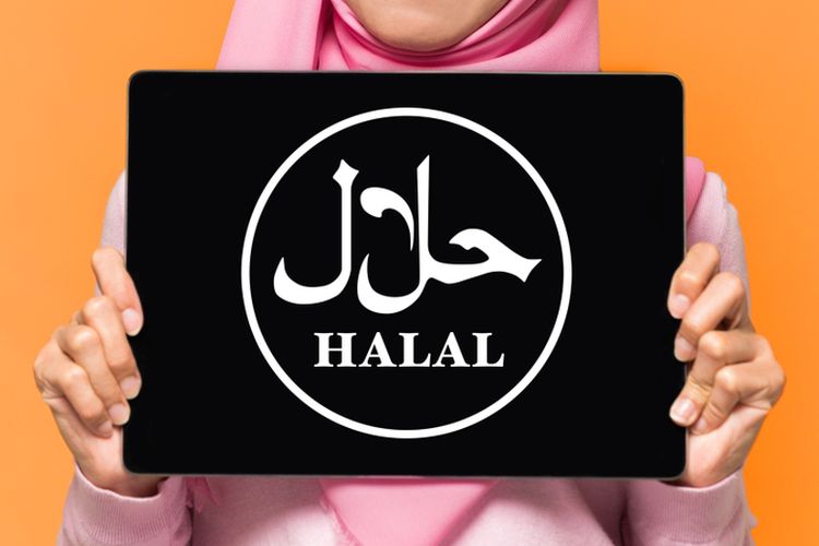 Ilustrasi logo halal. 