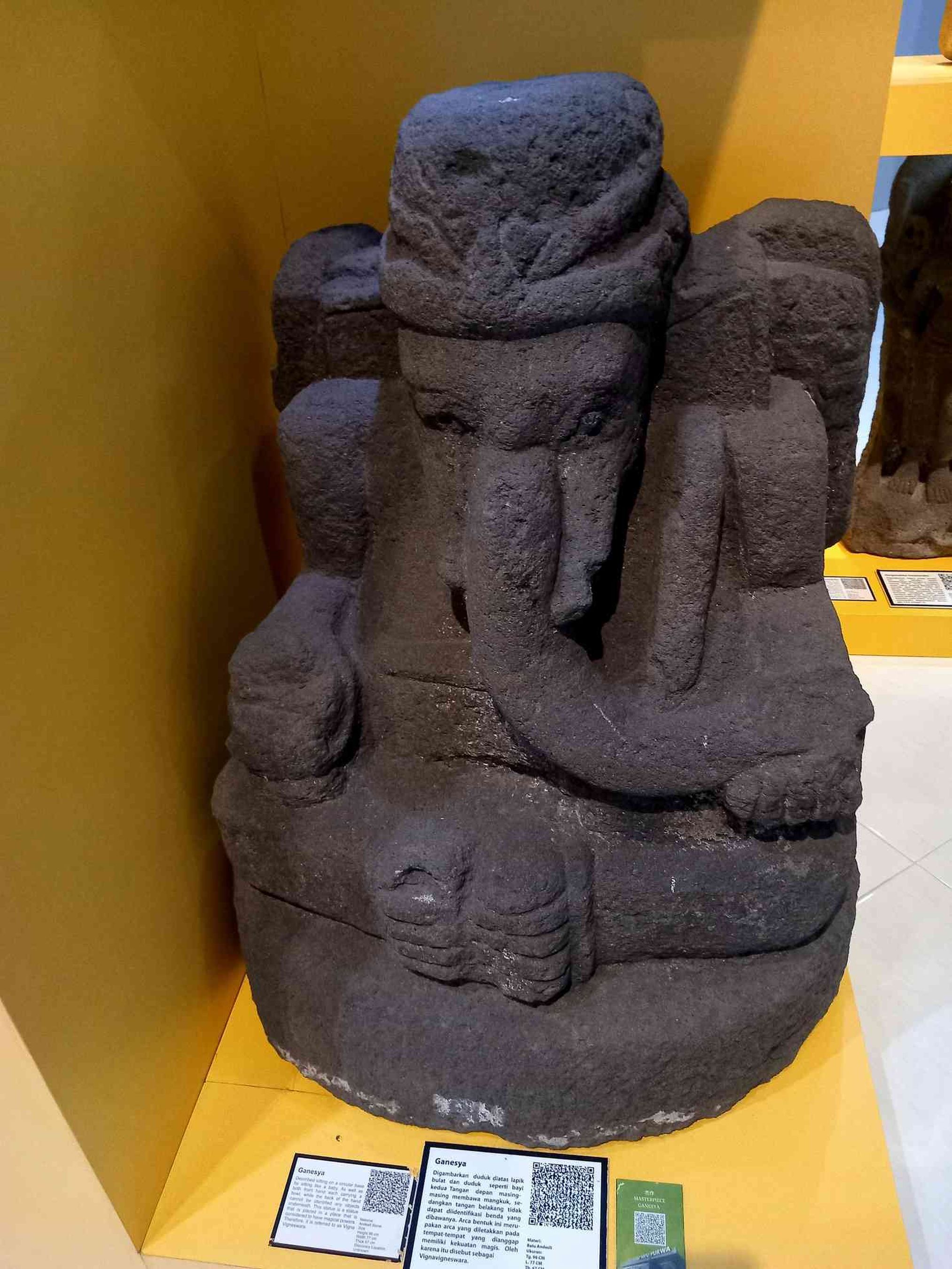 Ganesha, Museum Mpu Purwa, Griyasanta, Malang. (Foto: Parlin Pakpahan)