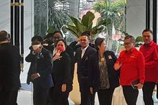 Puan Maharani dan Elite PDI-P Tiba di Nasdem Tower 